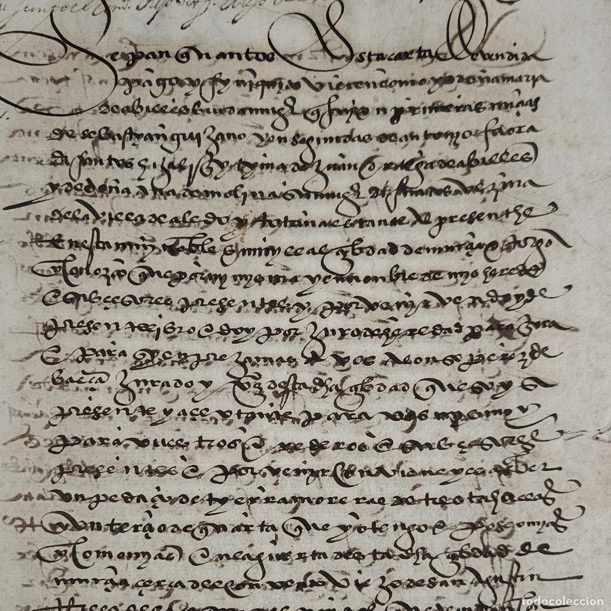 Manuscritos antiguos: MURCIA 1594-TIERRA-PONTEL-ALONSO PEREZ BAEZA-BRAZAL DEL MARTES-DERECHOS AGUA-PERIAGO-AVILES+QUIJANO