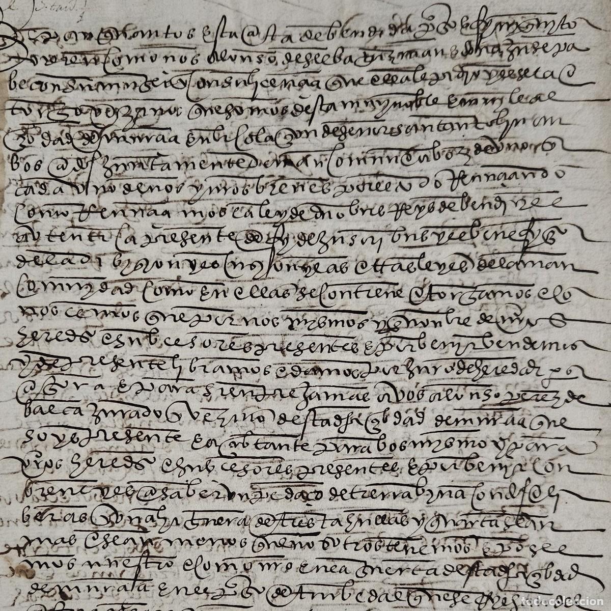 Manuscritos antiguos: MURCIA 1594-TIERRA-ACEQUIA TURBEDAL-SELVA GUZM&Aacute;N-ALONSO PEREZ BAEZA-BRAZAL DEL MARTES-GINES-PERIAGO