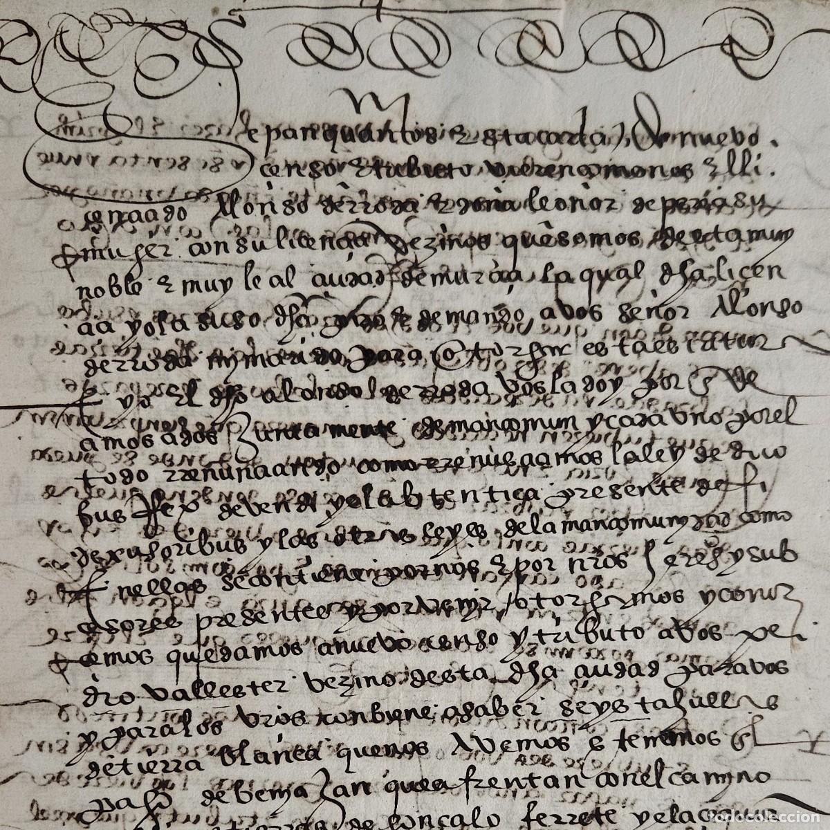 Manuscritos antiguos: MURCIA 1568-TIERRAS HUERTA BENIAJ&Aacute;N-JUAN SERRA BALIBRERA- ALONSO DE RODA+PEREA-CAMINO-ACEQUIA MAYOR