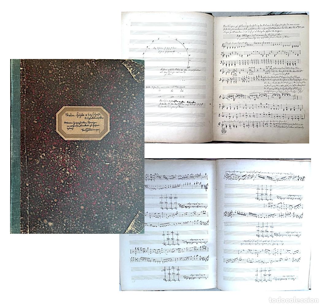 Manuscritos antiguos: Manuscrito. M&eacute;todo de viol&iacute;n para grupo (Gr&uuml;ndliche Violin Schule f&uuml;r Waffenunterricht (1892)