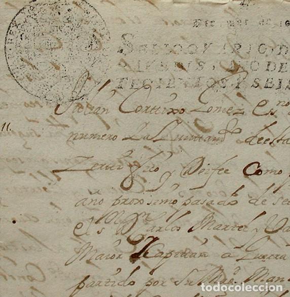 Manuscritos antiguos: 1706-GUERRA SUCESI&Oacute;N-REINO MURCIA-FE SOCORRO DE REBELDES VALENCIA-REGIDOR CALATRAVA-CAPITAN MARTEL