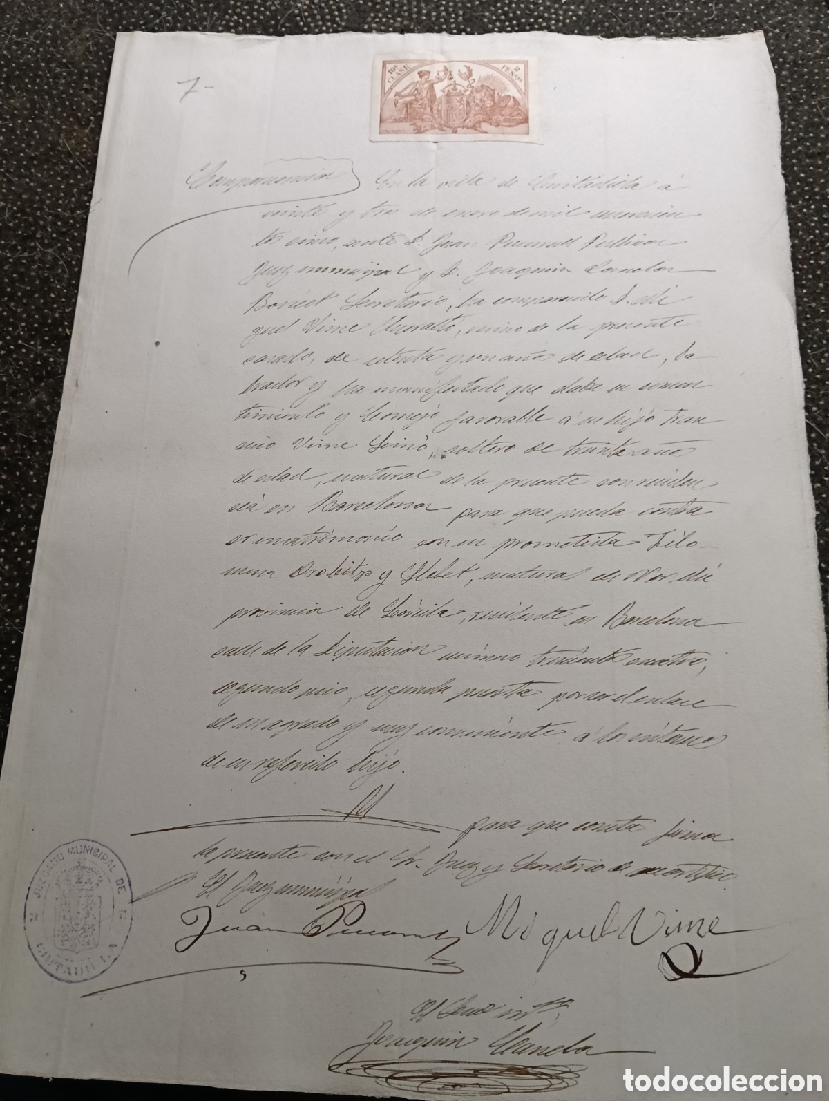 Manuscritos antiguos: Manuscrito del a&ntilde;o 1905 de la poblaci&oacute;n de Ciudadilla, provincia de L&eacute;rida