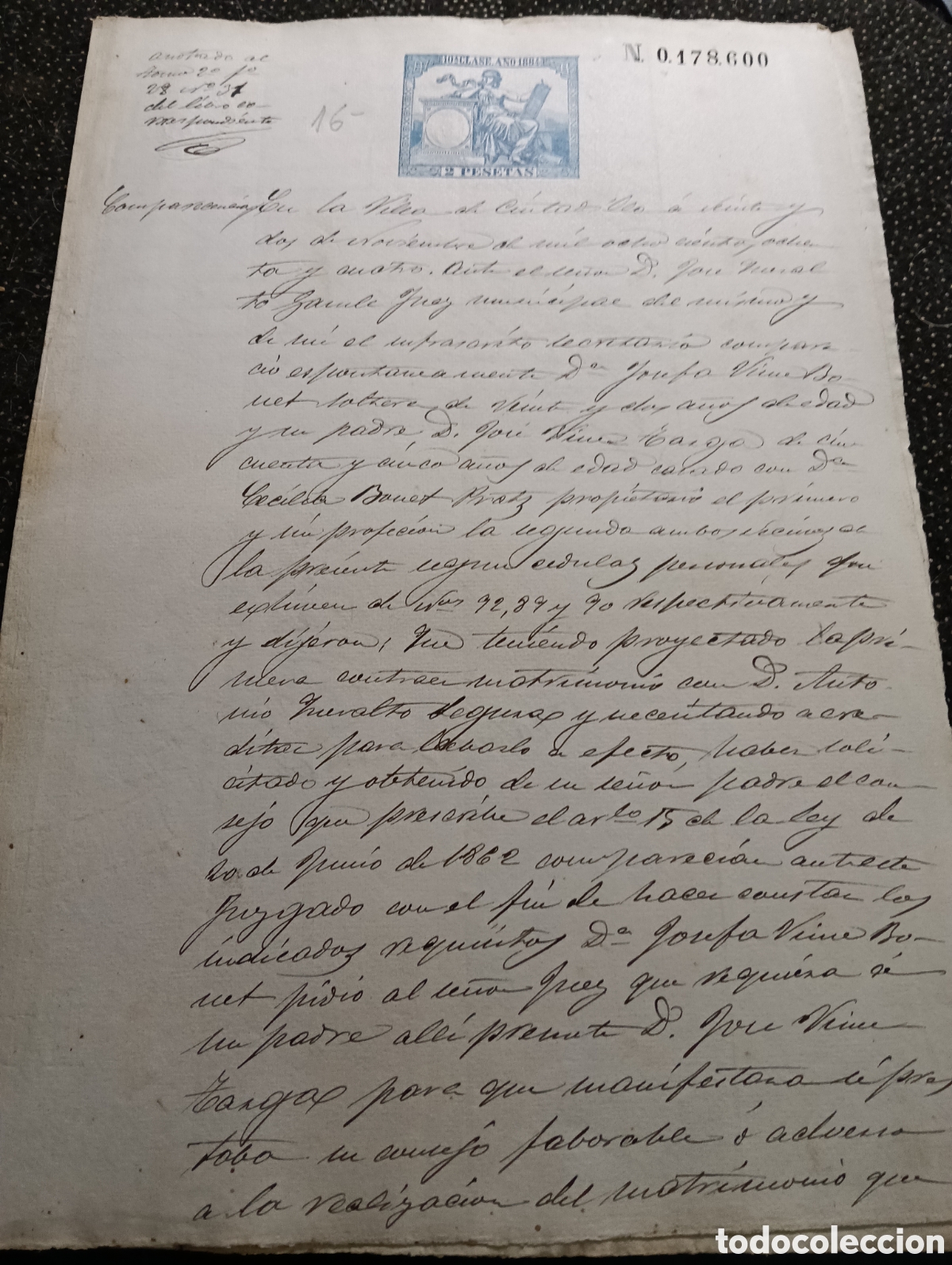 Manuscritos antiguos: Manuscrito del a&ntilde;o 1884 de la poblaci&oacute;n de Ciudadilla, provincia de L&eacute;rida