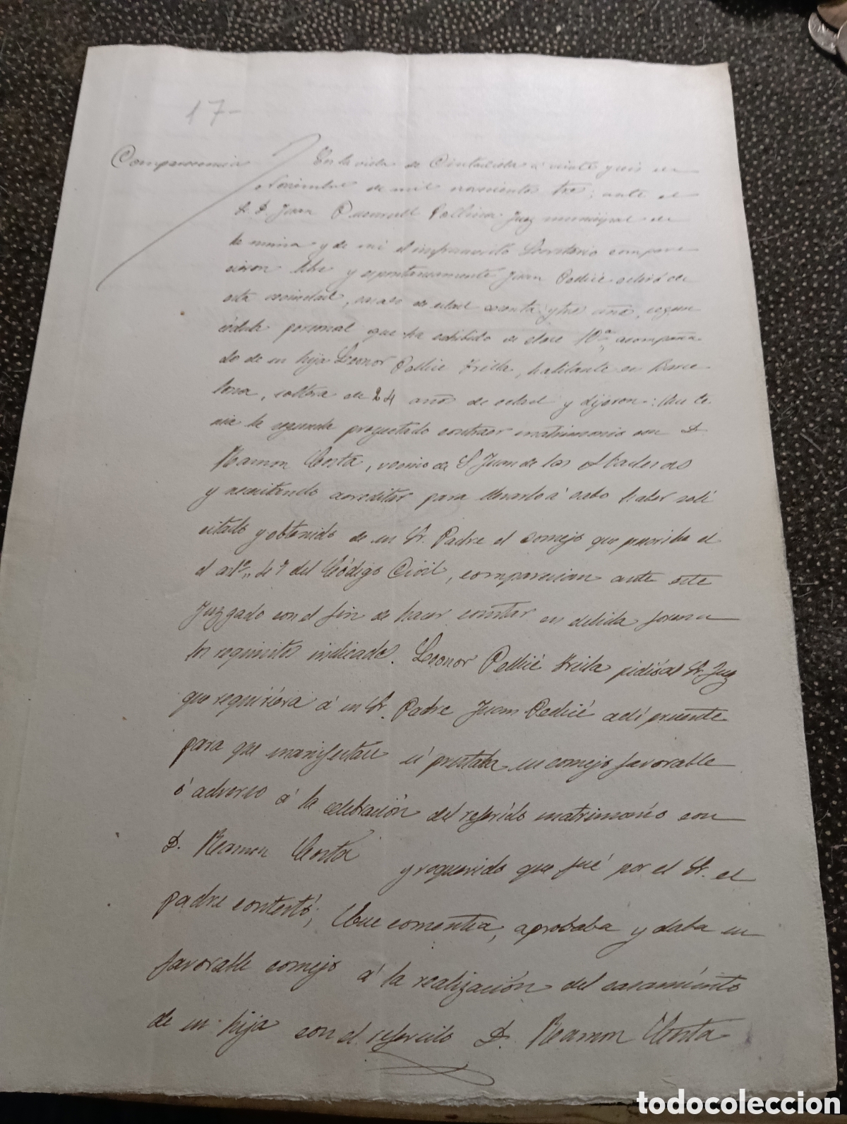 Manuscritos antiguos: Manuscrito del a&ntilde;o 1903 de la poblaci&oacute;n de Ciudadilla, provincia de L&eacute;rida