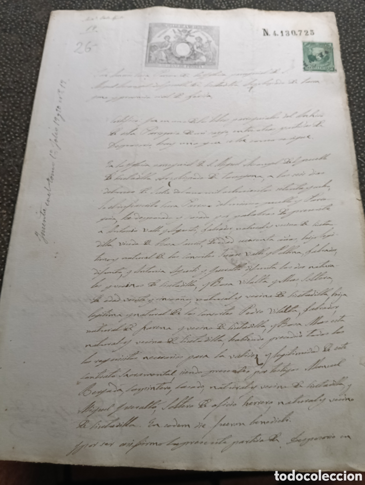 Manuscritos antiguos: Manuscrito del a&ntilde;o 1878 de la poblaci&oacute;n de Ciudadilla, provincia de L&eacute;rida