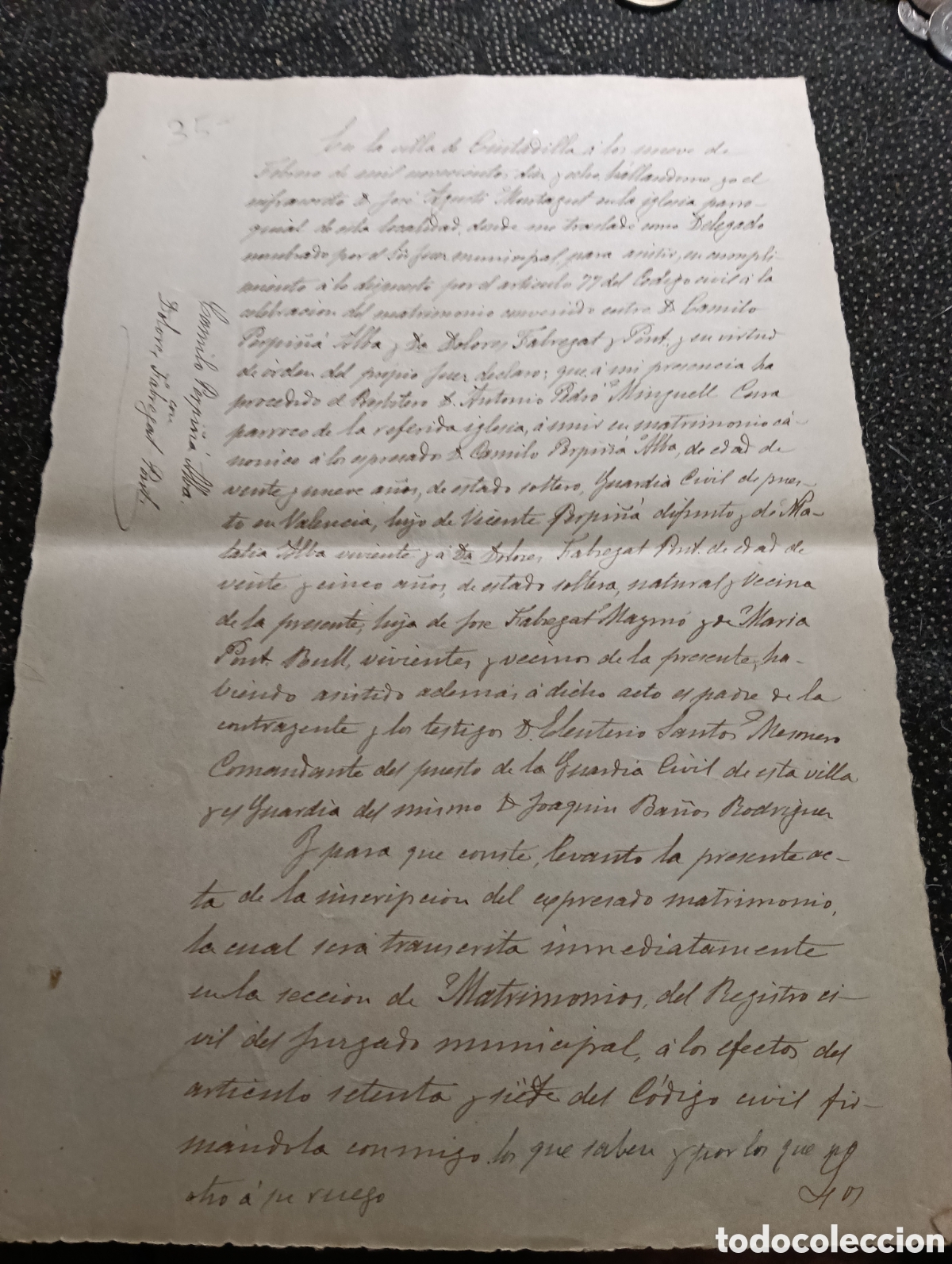 Manuscritos antiguos: Manuscrito del a&ntilde;o 1918 de la poblaci&oacute;n de Ciudadilla, provincia de L&eacute;rida