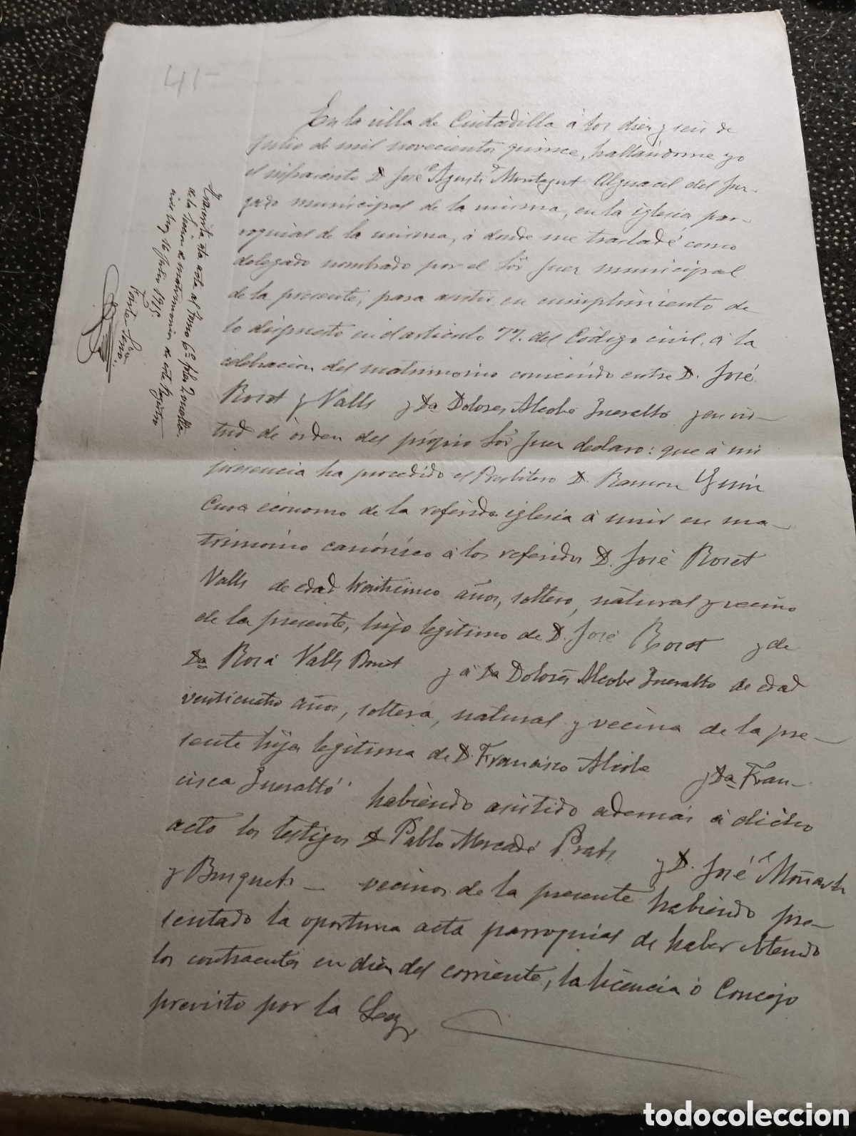 Manuscritos antiguos: Manuscrito del a&ntilde;o 1915 de la poblaci&oacute;n de Ciudadilla, provincia de L&eacute;rida