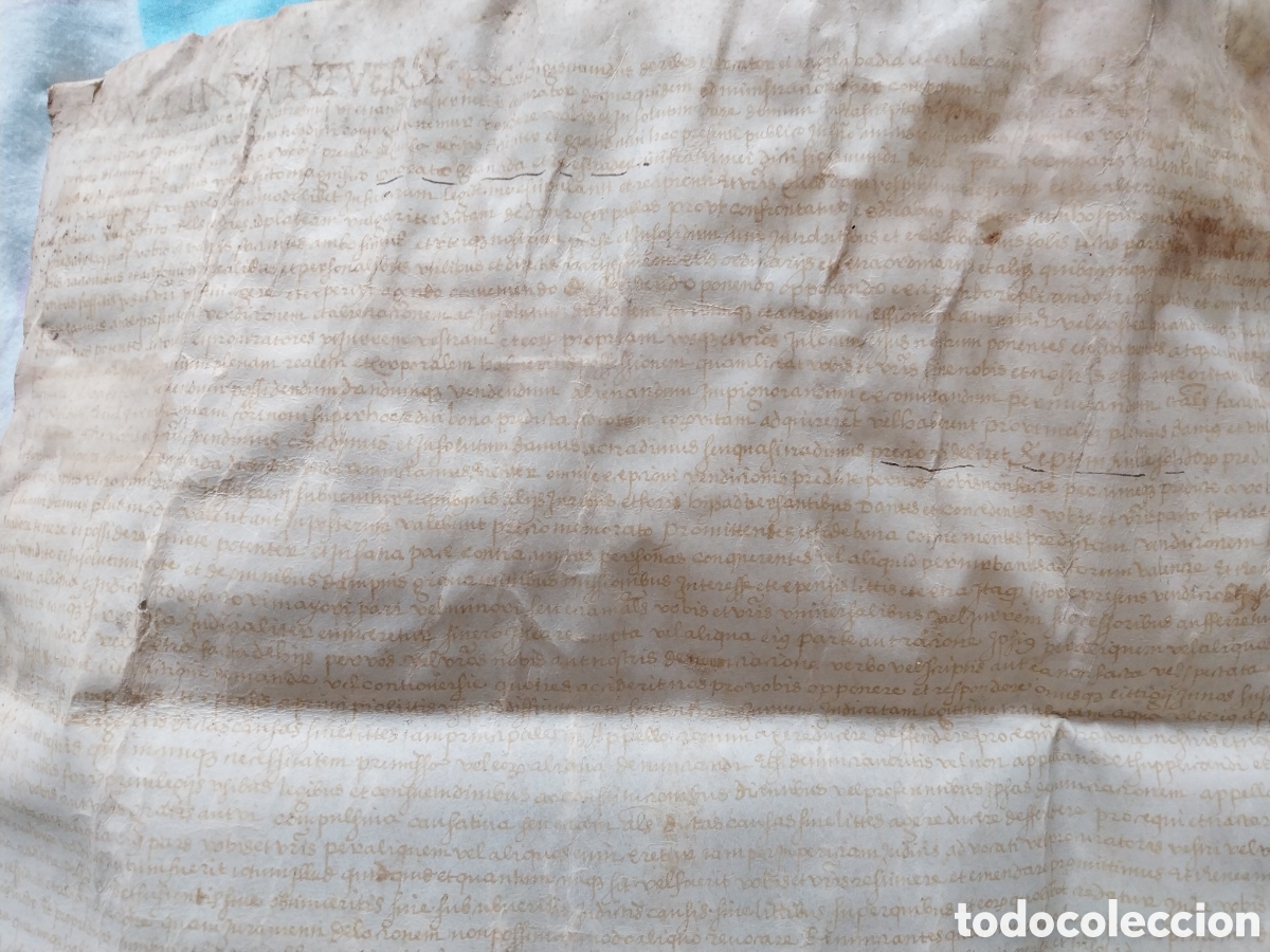 Manuscritos antiguos: Manuscrito en Pergamino - Foto 2