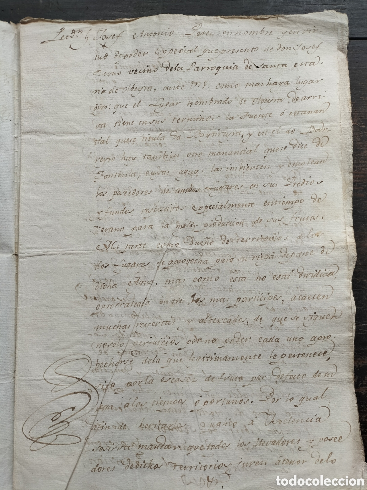 Manuscritos antiguos: Santa Mar&iacute;a de Olivera Coru&ntilde;a.Real Provisi&oacute;n. 1803. - Foto 3