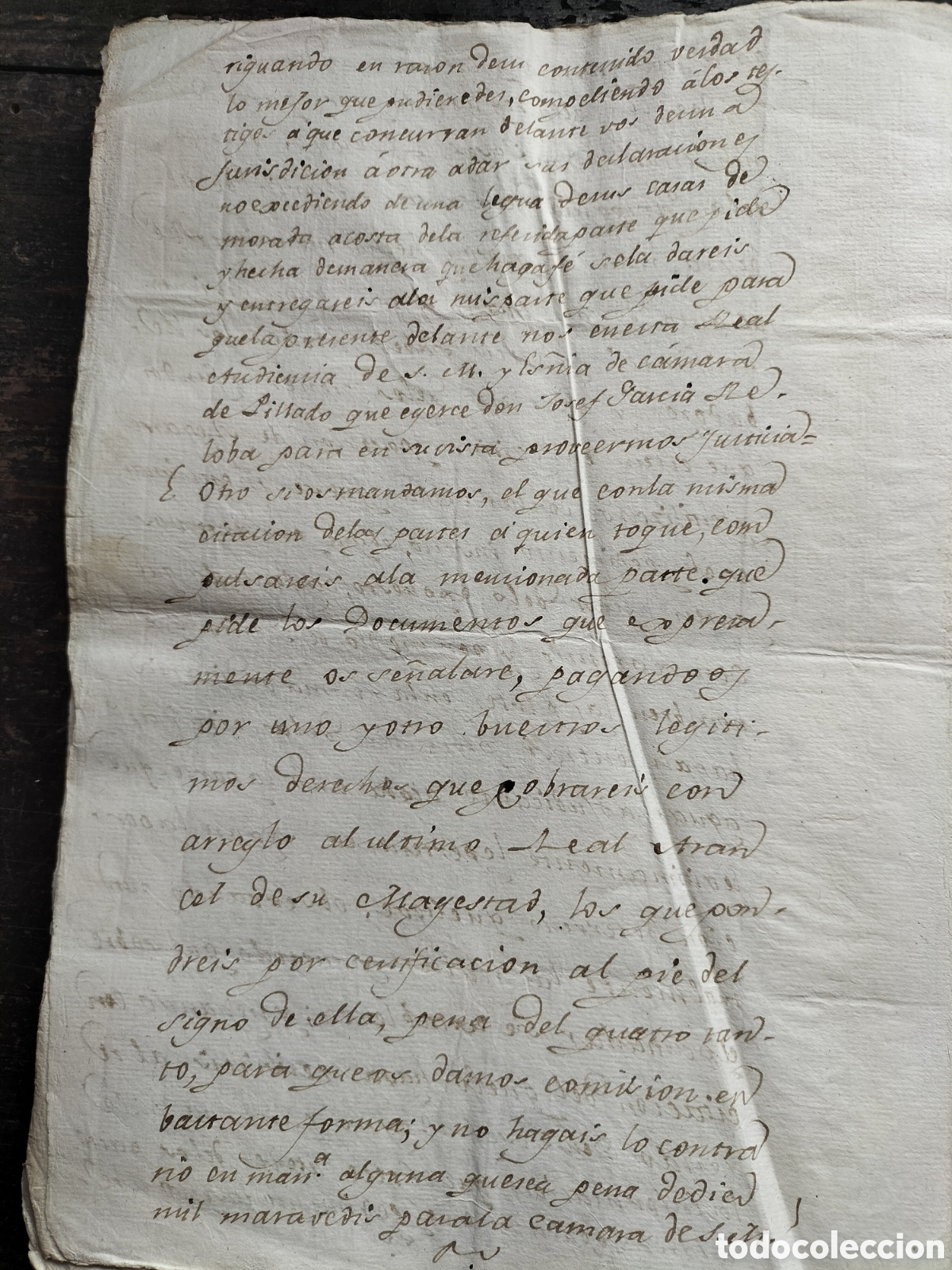 Manuscritos antiguos: Santa Mar&iacute;a de Olivera Coru&ntilde;a.Real Provisi&oacute;n. 1803. - Foto 6