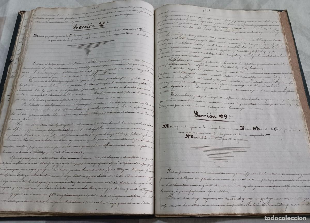 Alte Manuskripte: RARO MANUSCRITO: APUNTES DE PEDAGOG&Iacute;A (1886) - 86 P&Aacute;GINAS MANUSCRITAS, SIGLO XIX