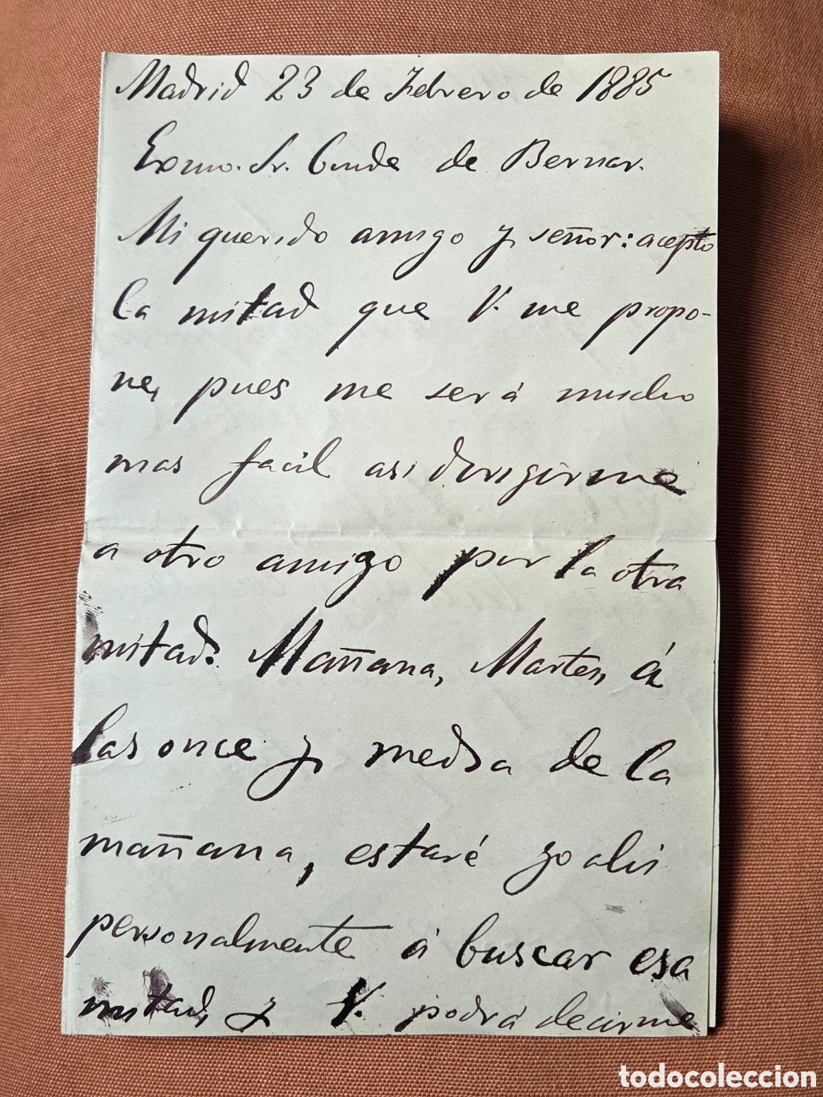Ancient Manuscripts: CARTA ORIGINAL AUT&Oacute;GRAFA DE EMILIO CASTELAR 1885 PRESIDENTE PRIMERA REP&Uacute;BLICA
