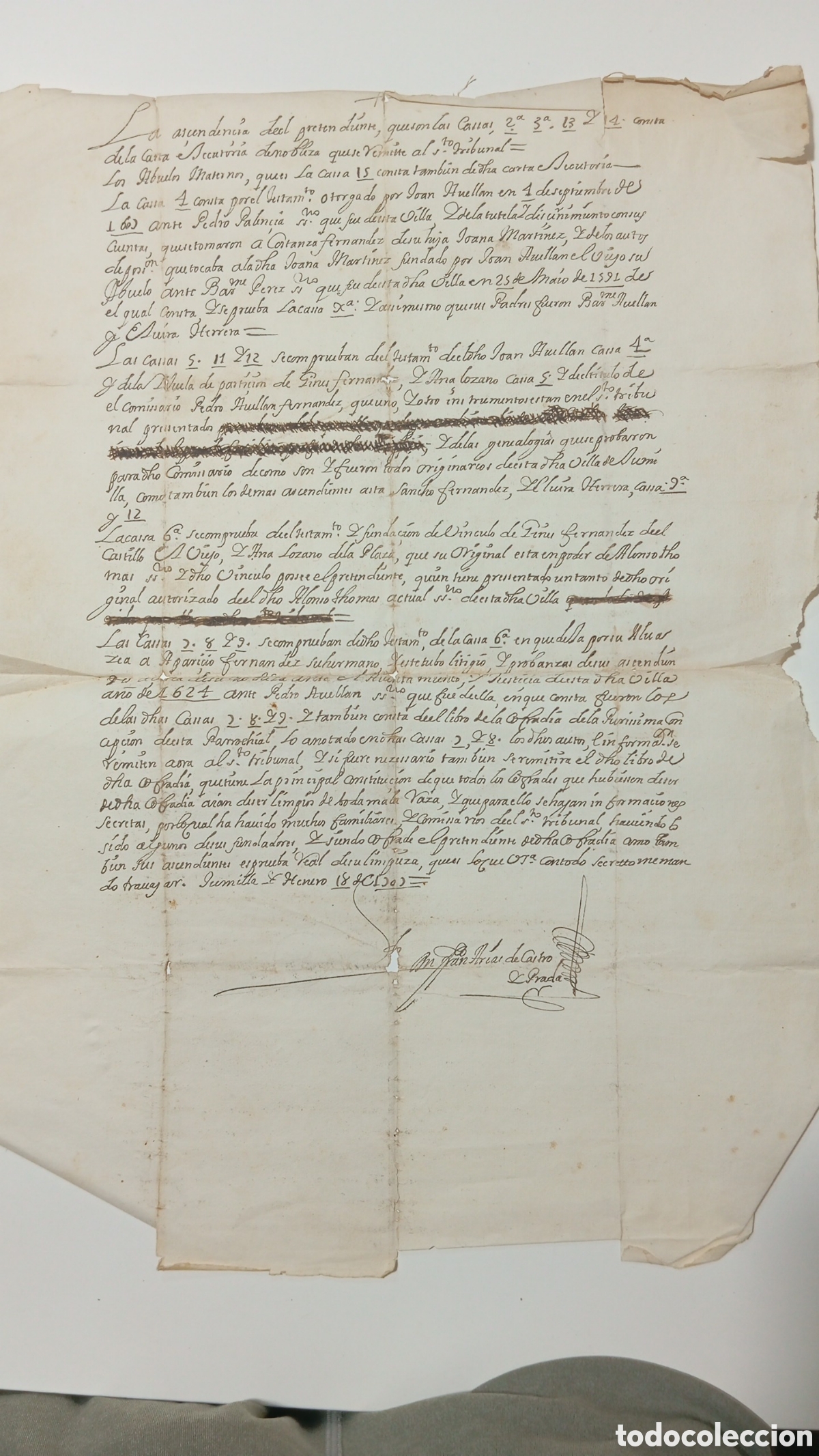 Manuscritos antiguos: Informe de Hidalgu&iacute;a. Sevilla. 1801 - Foto 1