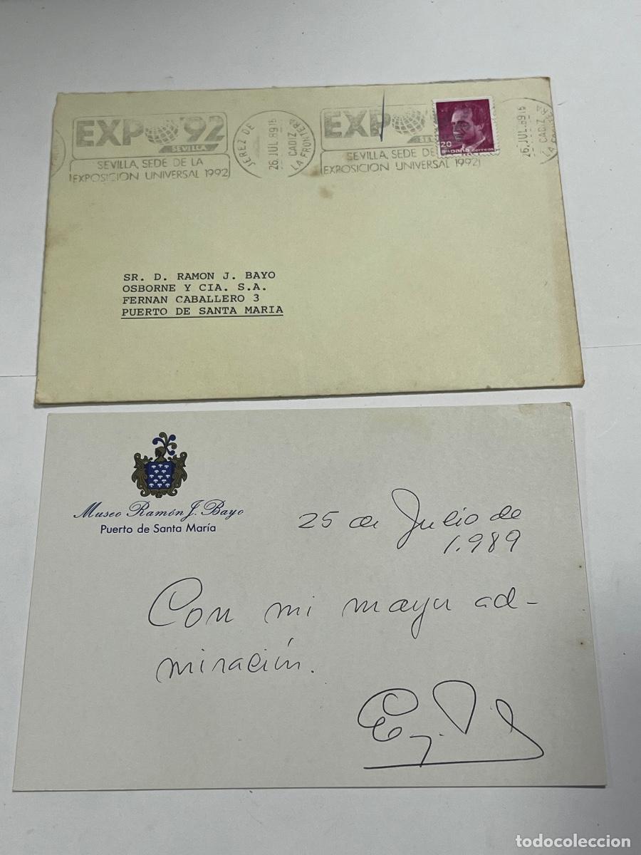 Manuscritos antiguos: TARJETA CON DEDICATORIA. ENRIQUE YSASI MARENCO.