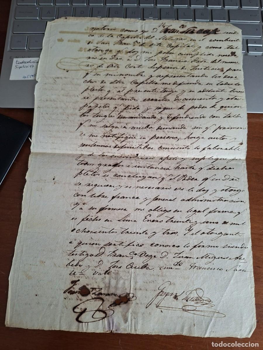 Manuscritos antiguos: VENTA DE NEGRA ESCLAVA 1833 - Foto 2