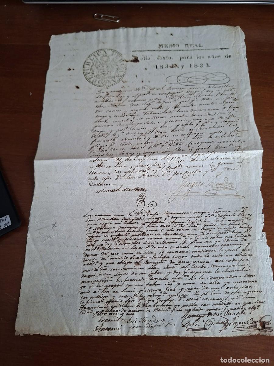 Manuscritos antiguos: VENTA DE ESCLAVA SANA - Foto 2