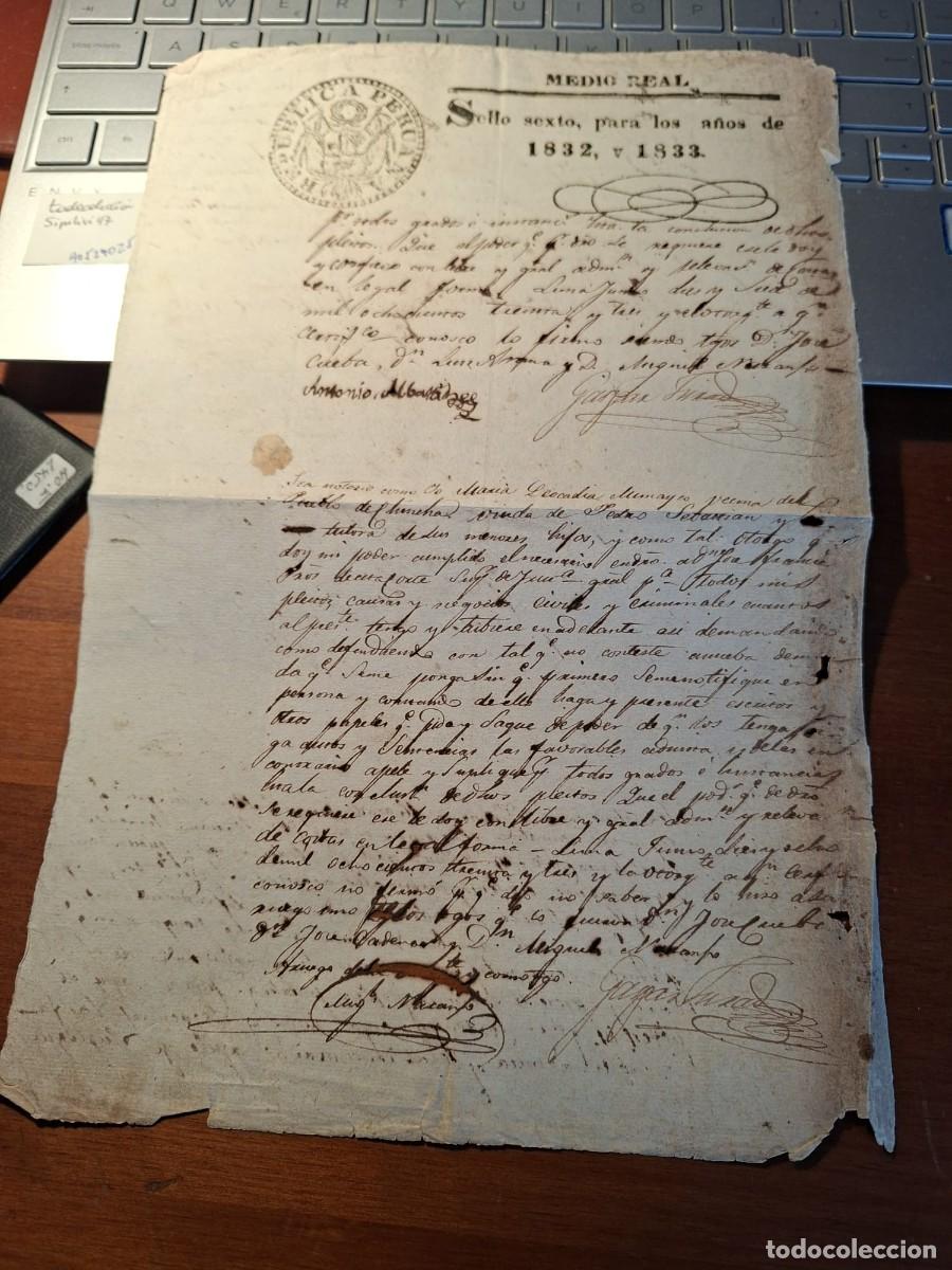 Manuscritos antiguos: PODER NOTARIAL PARA VENTA DE UNA ESCLAVA Y VARIOS BIENES