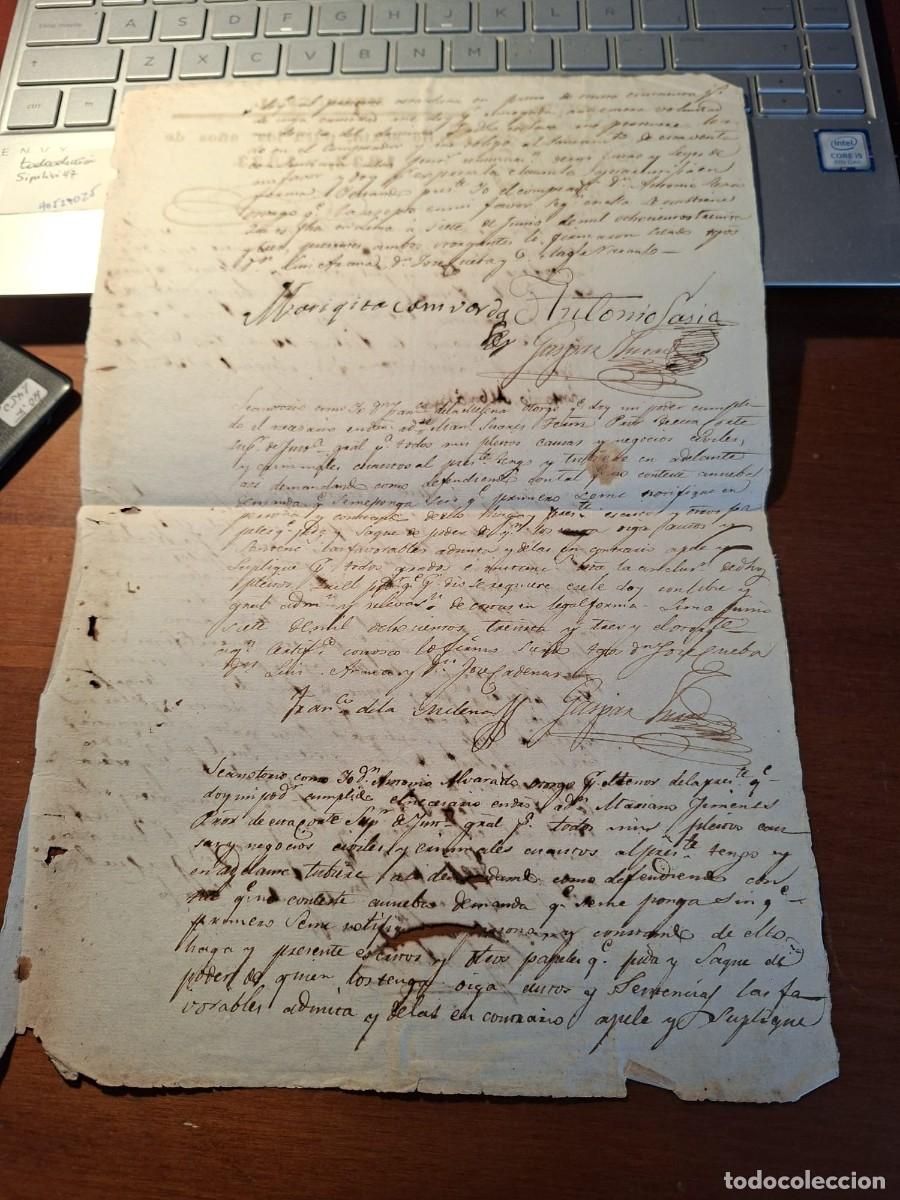 Manuscritos antiguos: PODER NOTARIAL PARA VENTA DE UNA ESCLAVA Y VARIOS BIENES - Foto 2