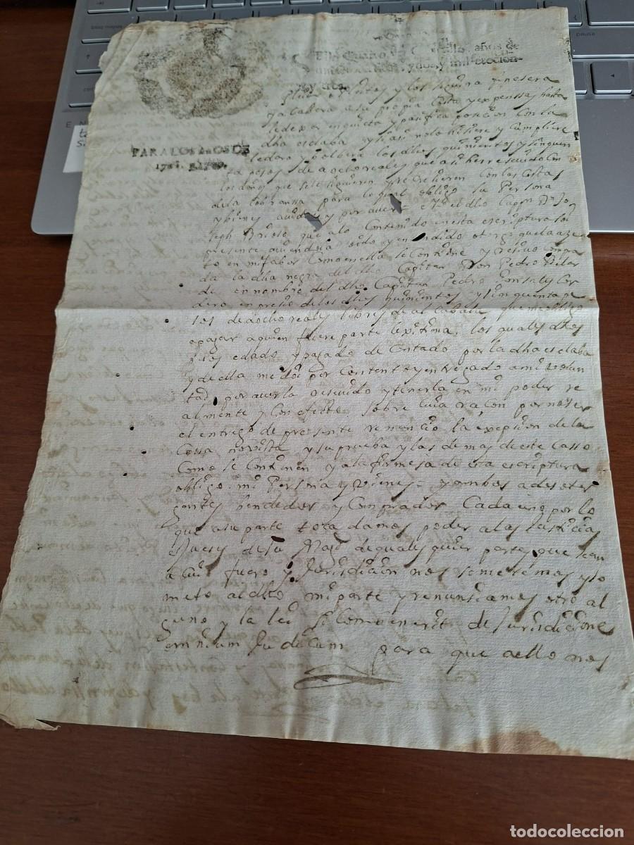 Manuscritos antiguos: PODER Y VENTA DE ESCLAVA