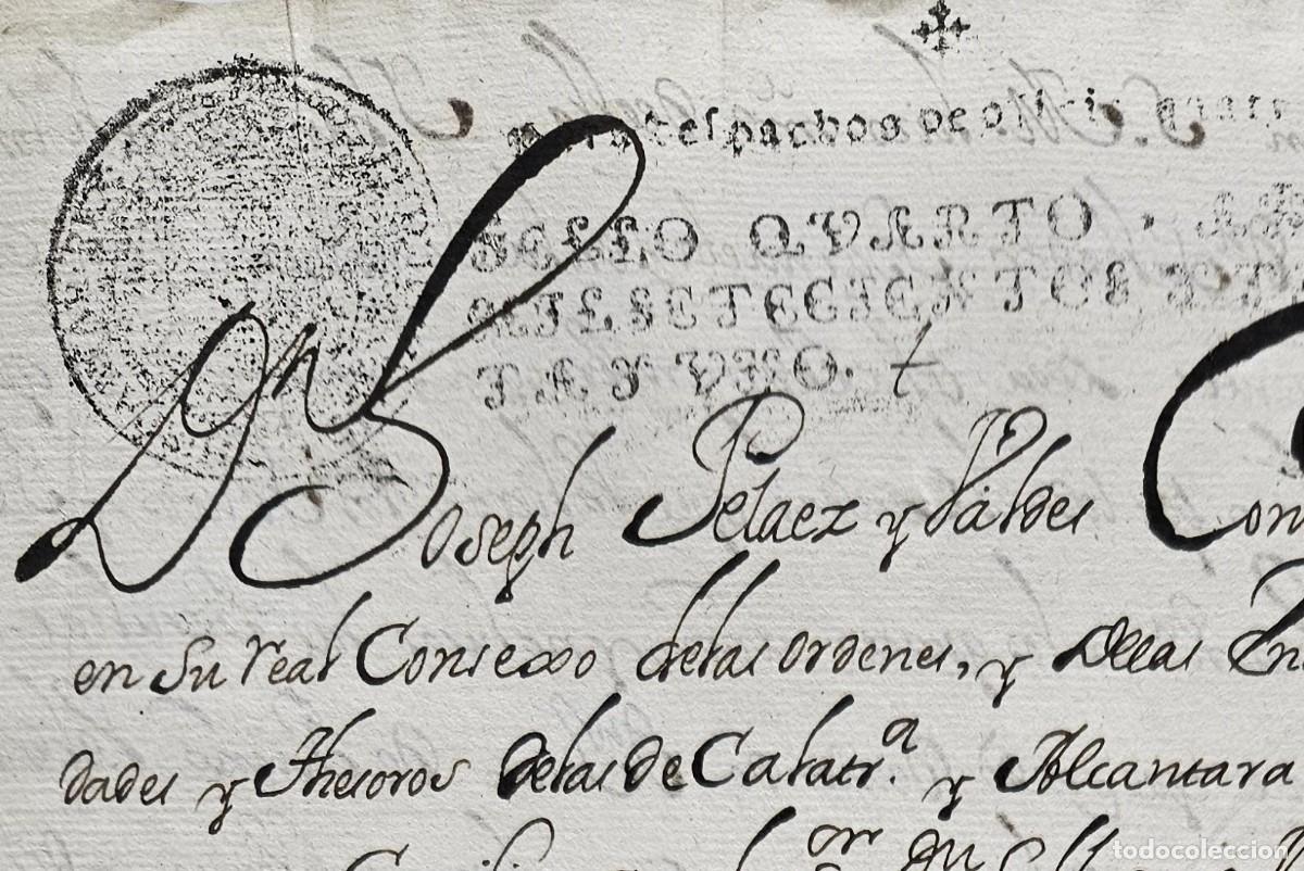 Manuscritos antiguos: 1731-MARTOS-JAEN-CERTIFICADO ADMINISTRADOR-CUENTAS ENCOMIENDA DE LAS HERAS DE LA ORDEN DE CALATRAVA