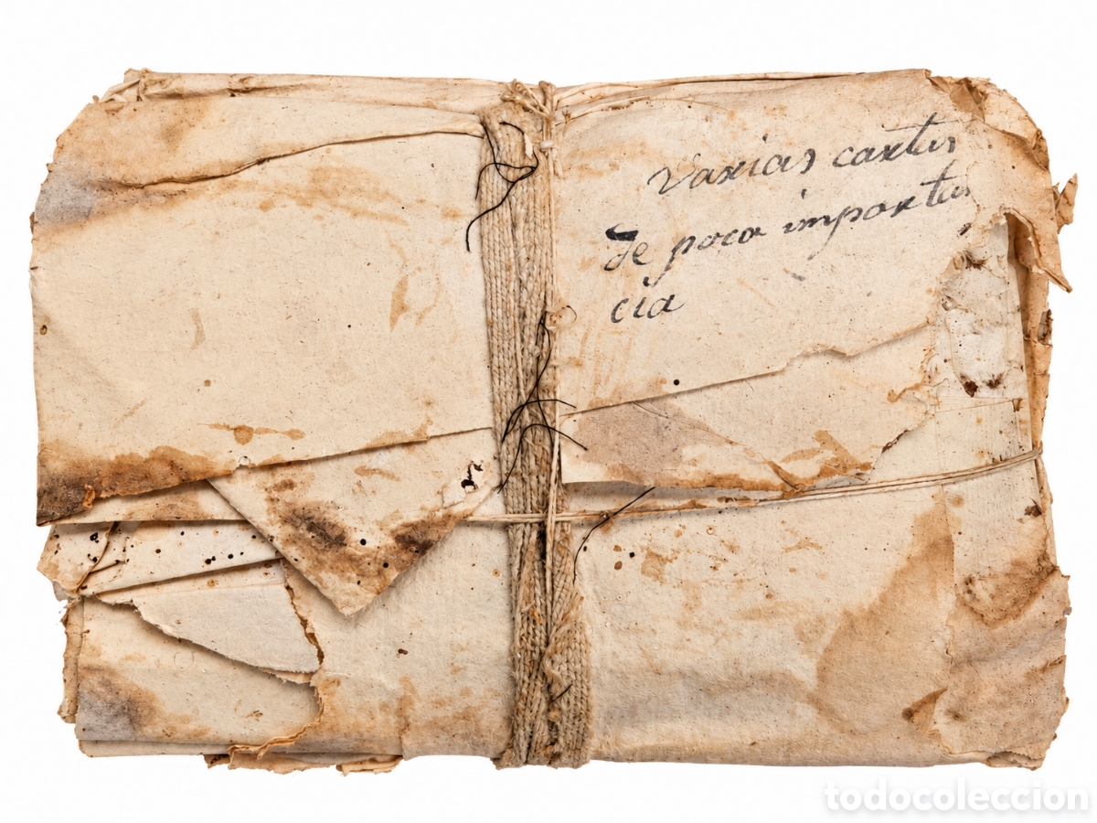 Manuscritos antiguos: EXTRAORDINARIO PAQUETE DE DOCUMENTOS Y CARTAS ANTIGUAS &ndash; SIGLOS XVIII-XIX &ndash; SIN ABRIR