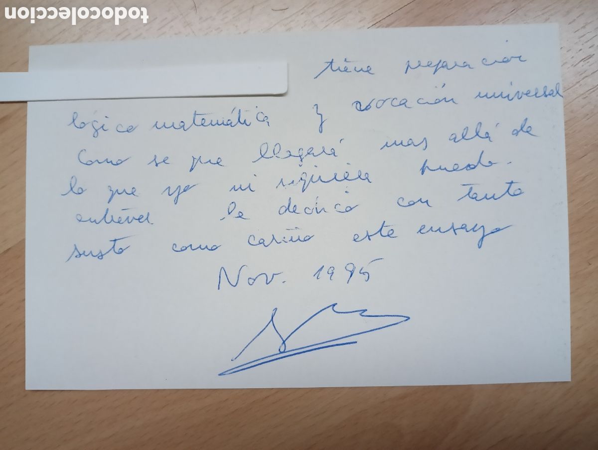 Manuscritos antiguos: Dedicatoria y aut&oacute;grafo de Ignacio G&oacute;mez Acebo. - Foto 1