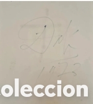 Manuscritos antigos: Salvador Dal&iacute; firma para Tony Leblanc