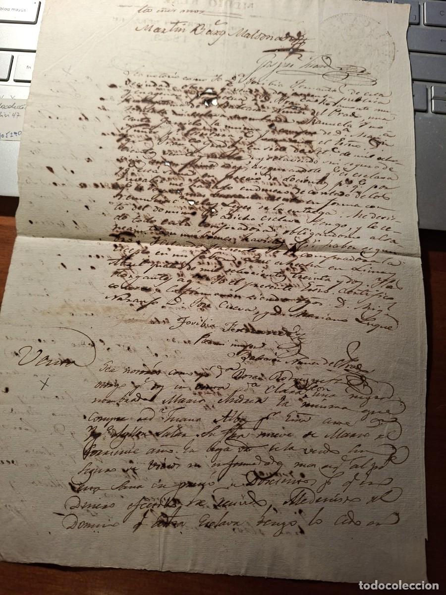 Manuscritos antiguos: DOS VENTAS DE ESCLAVOS - Foto 2