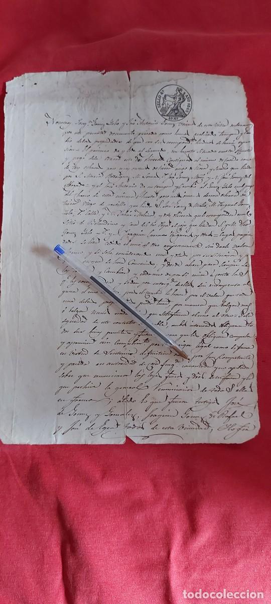 Manuscritos antiguos: COMPRAVENTA A&Ntilde;O 1843 VILLA DE MONFORTE DE LEMOS LUGO (( PEDIDOS M&Iacute;NIMOS 10 &euro; ) CAJA N.&ordm; 6