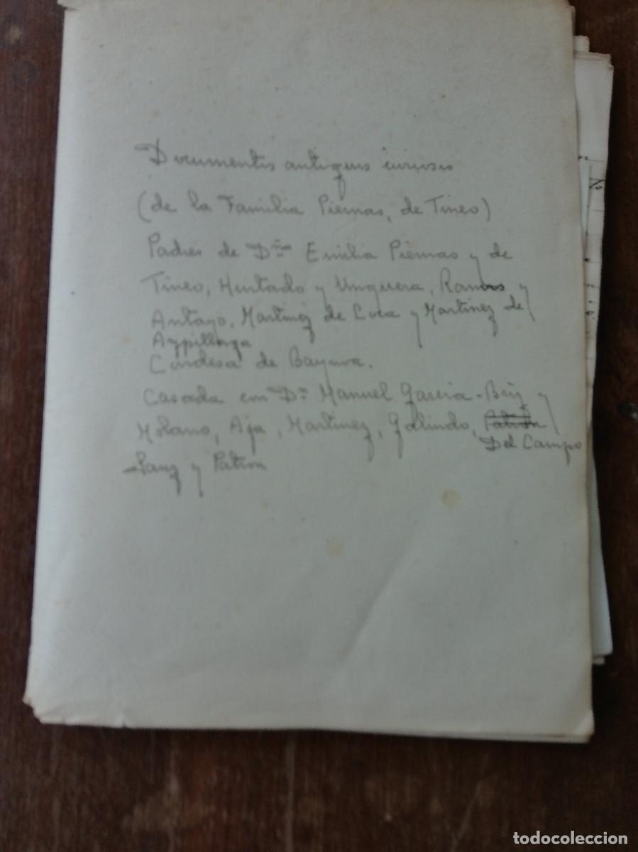 Manuscritos antigos: Asturias. Documentos antiguos curiosos de la Familia Piernas, de Tineo.
