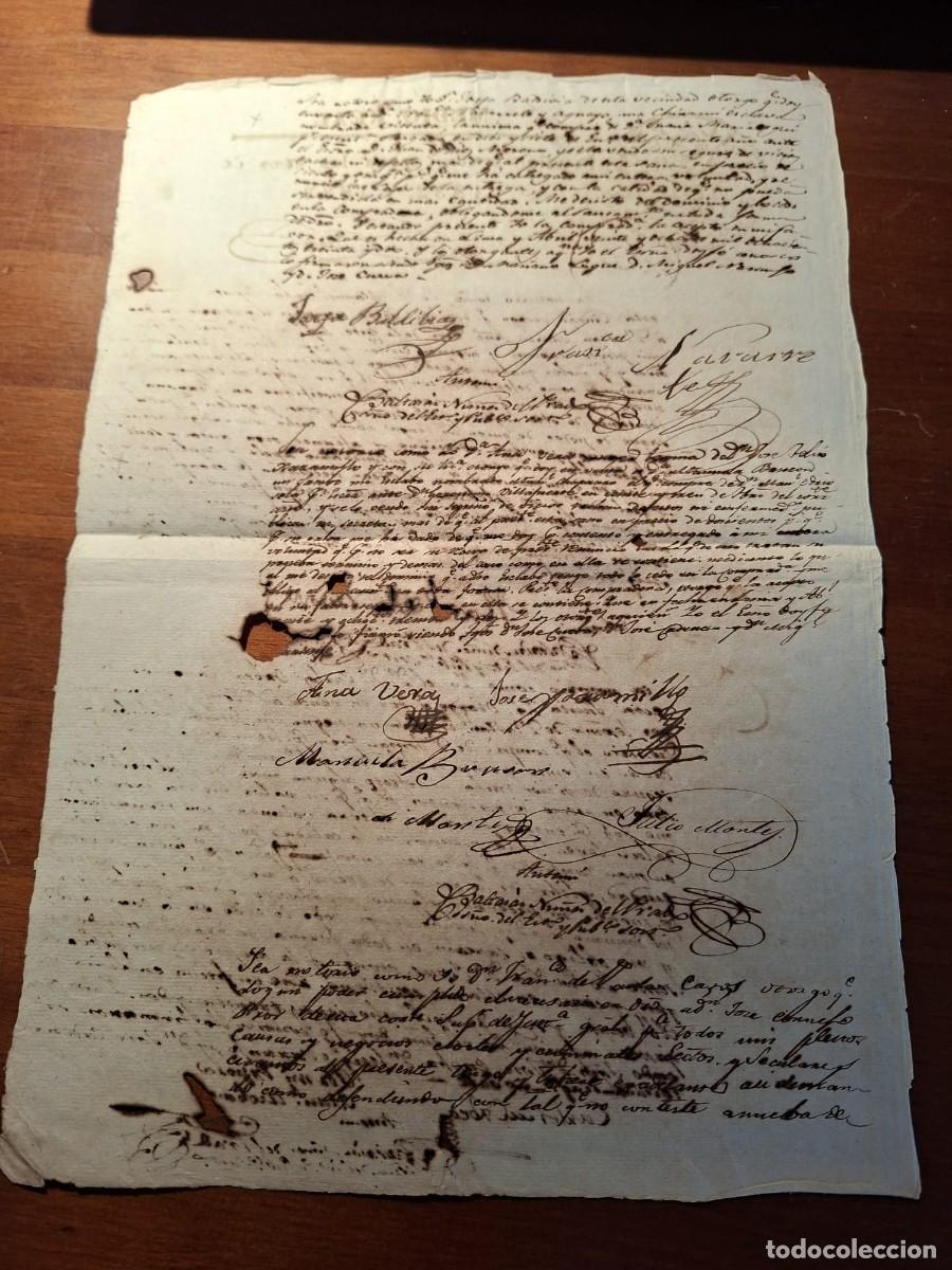 Manuscritos antiguos: MANUSCRITO ( 1832) VENTA DE TRES ESCLAVOS ( UNA CHINA )