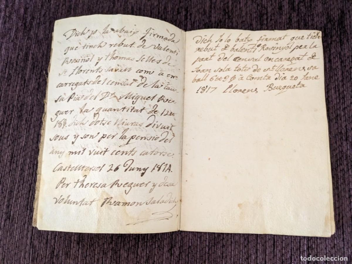 Ancient Manuscripts: Censal de Sant lloren&ccedil; savall 1794