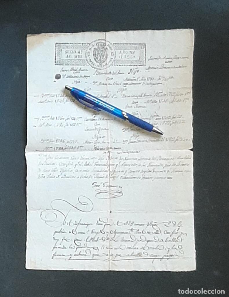 Manuscritos antiguos: ARBOL GENEAL&Oacute;GICO DE UNA FAMILIA DE BULLAS 1825