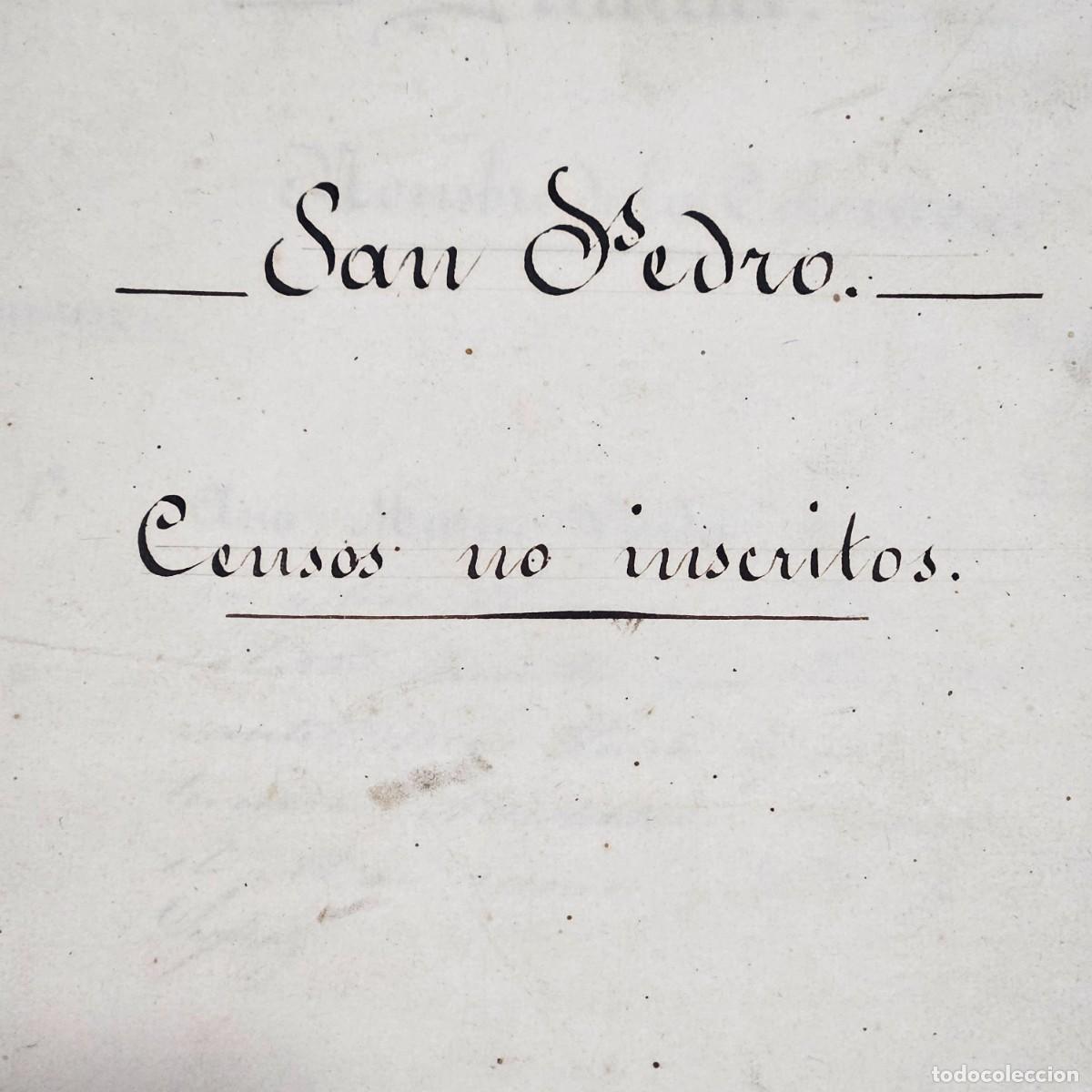Manuscritos antiguos: SIGLO XIX-TIERRAS-CENSOS NO INSCRITOS-COLONOS SAN PEDRO PINATAR-SALINAS Y OTRAS-DUQUE BERWICK-OTROS&hellip;