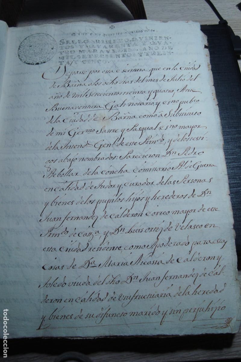 Manuscrits anciens: MANUSCRITO CASAS Y BOTICA. FRANCISCO GALLART PASTOR. PUERTA TERRISA. BARCELONA 1735.