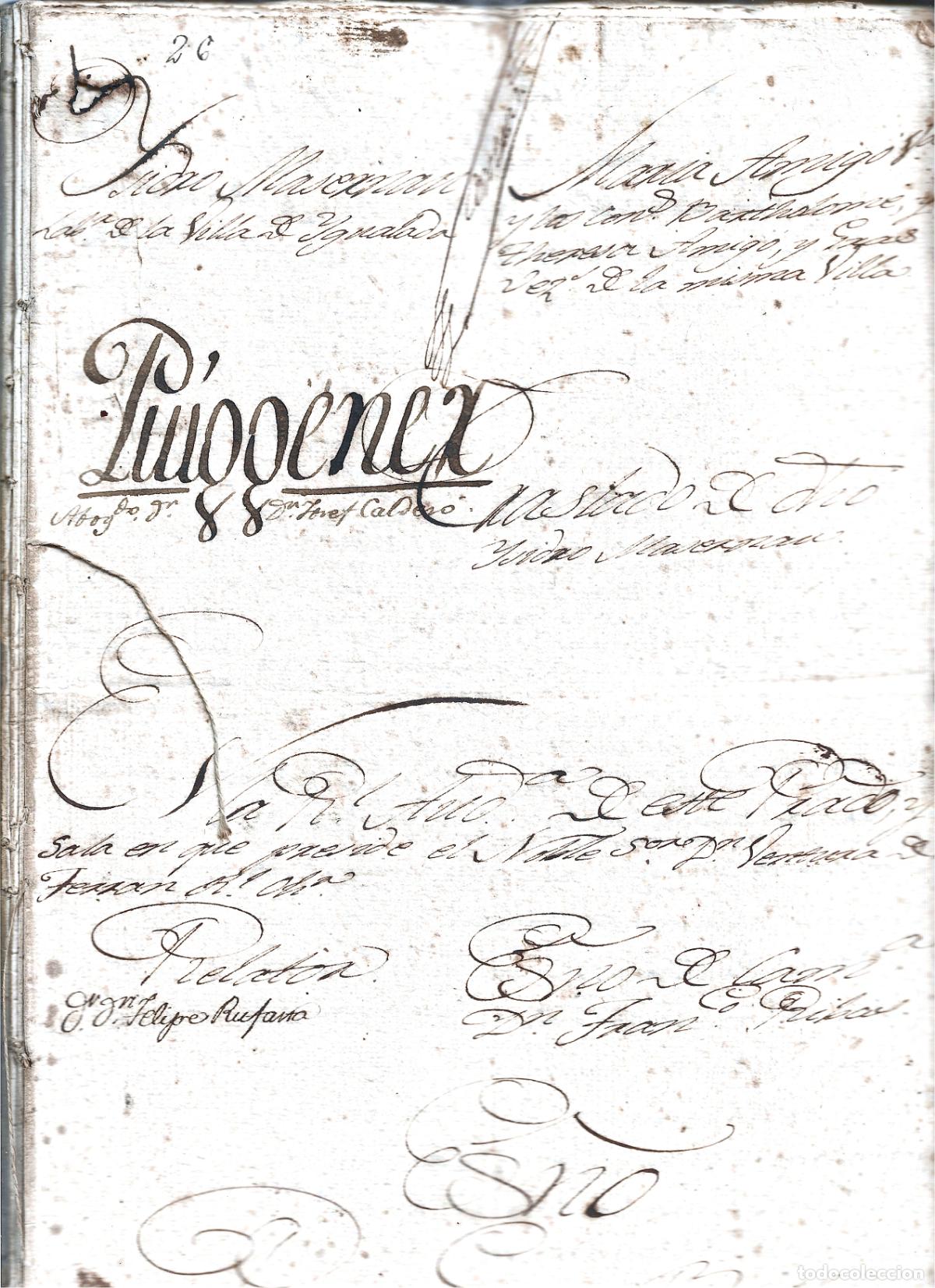 Manuscritos antiguos: IGUALADA-&Ograve;DENA-LITIGI PER LES TERRES DE MANSO BOVETAS-CAMP MILLARS-CAN MASARNAU-CAN RIAL-1808