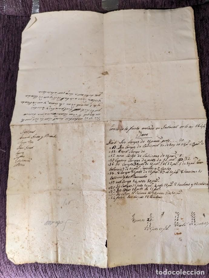 Manuscritos antiguos: Manuscrit de empresa de fabricaci&oacute; de fusta de Sabadell 1844