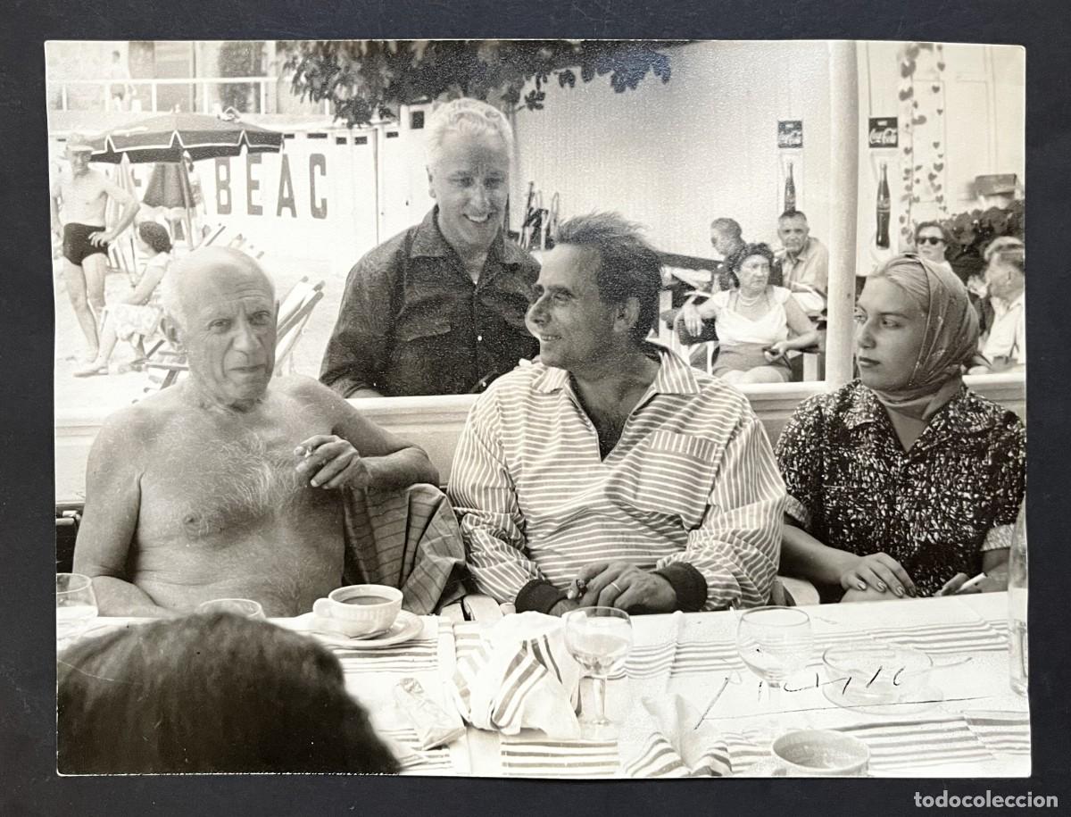 Manuscritos antiguos: Fotograf&iacute;a de Pablo PICASSO &ndash; firmada por Picasso - Antibes