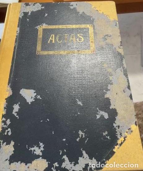 Manuscrits anciens: libro de actas manuscrito de 1946