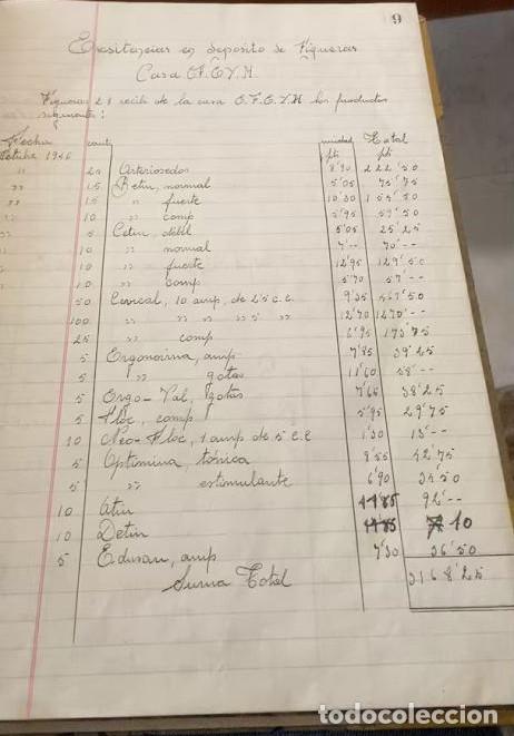 Manuscritos antiguos: libro de actas manuscrito de 1946 - Foto 2