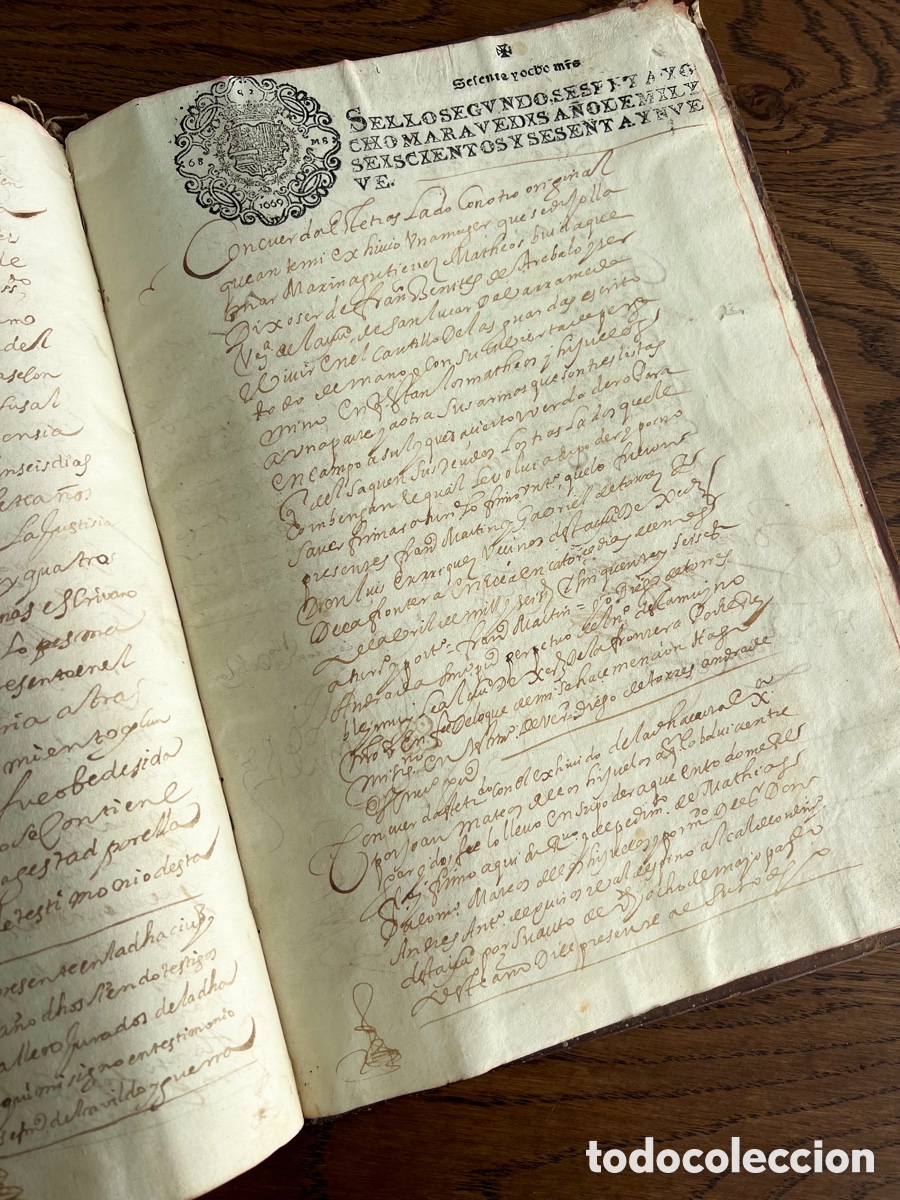 Manuscritos antiguos: 1669. Ejecutoria de Hidalgu&iacute;a. Jerez de la Frontera - Foto 13