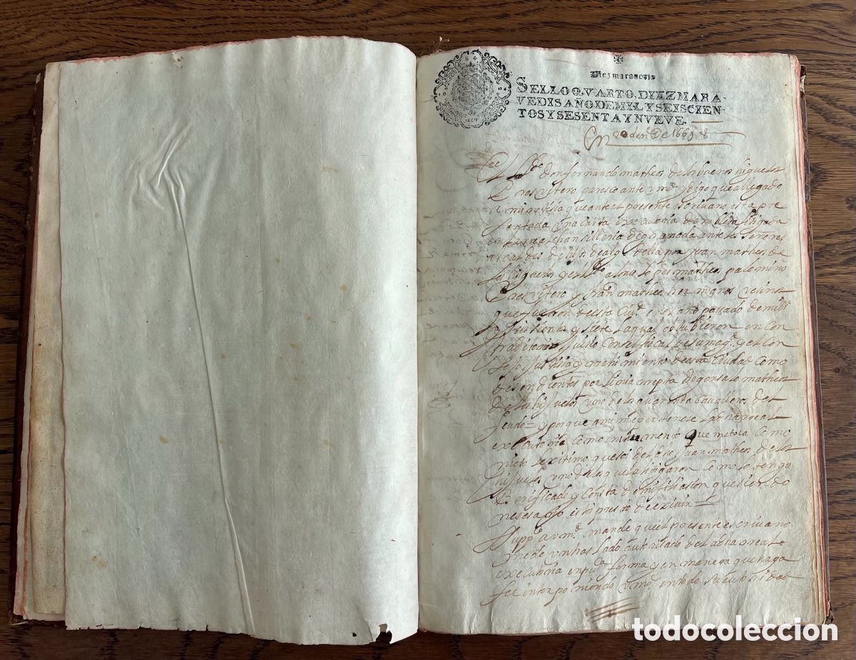 Manuscritos antiguos: 1669. Ejecutoria de Hidalgu&iacute;a. Jerez de la Frontera - Foto 19