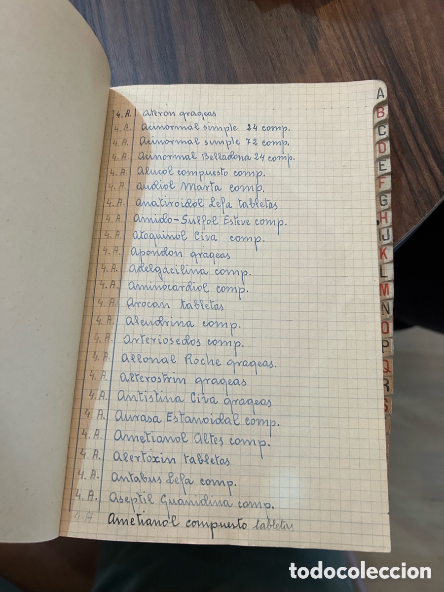 Manuscritos antiguos: Libreta Vadem&eacute;cum Inventario 1940-1960 - Foto 2