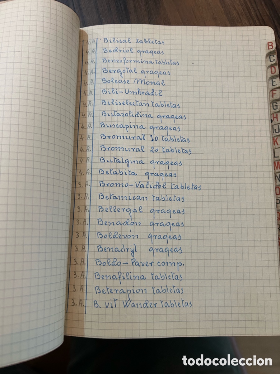 Manuscritos antiguos: Libreta Vadem&eacute;cum Inventario 1940-1960 - Foto 3