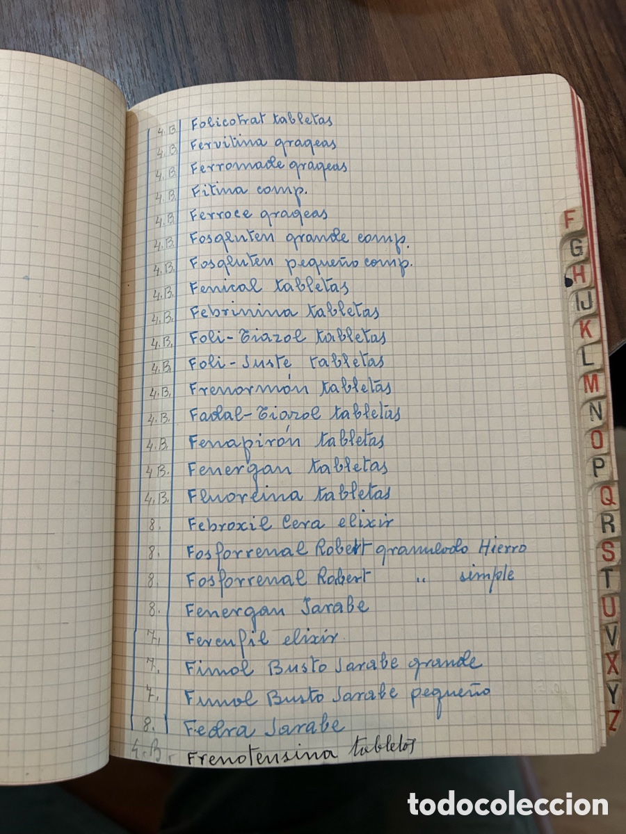 Manuscritos antiguos: Libreta Vadem&eacute;cum Inventario 1940-1960 - Foto 4