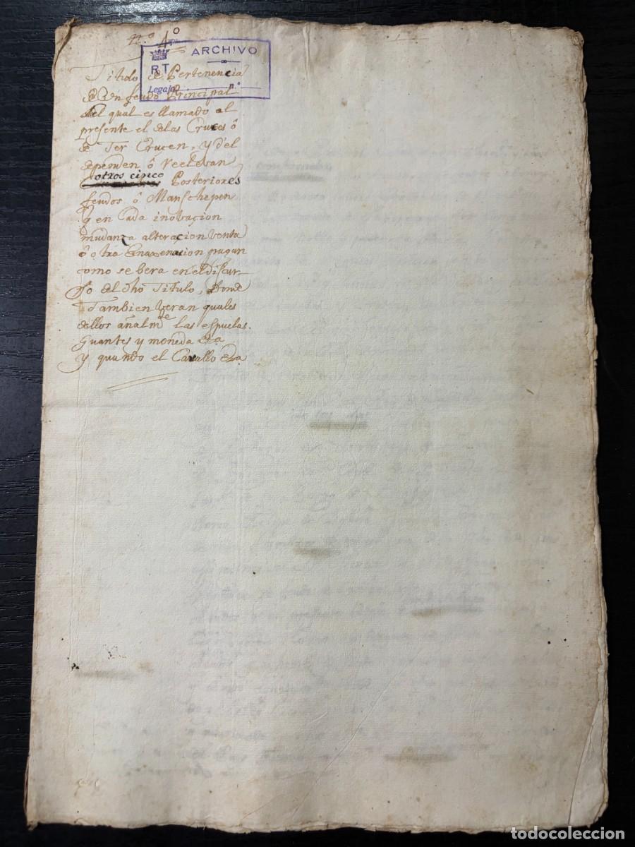 Manuscritos antiguos: FLANDES, 1587-1640. FEUDO DE LAS CRUCES. BRUJAS Y MIDDELBURGO. ADRI&Aacute;N J&Aacute;COME
