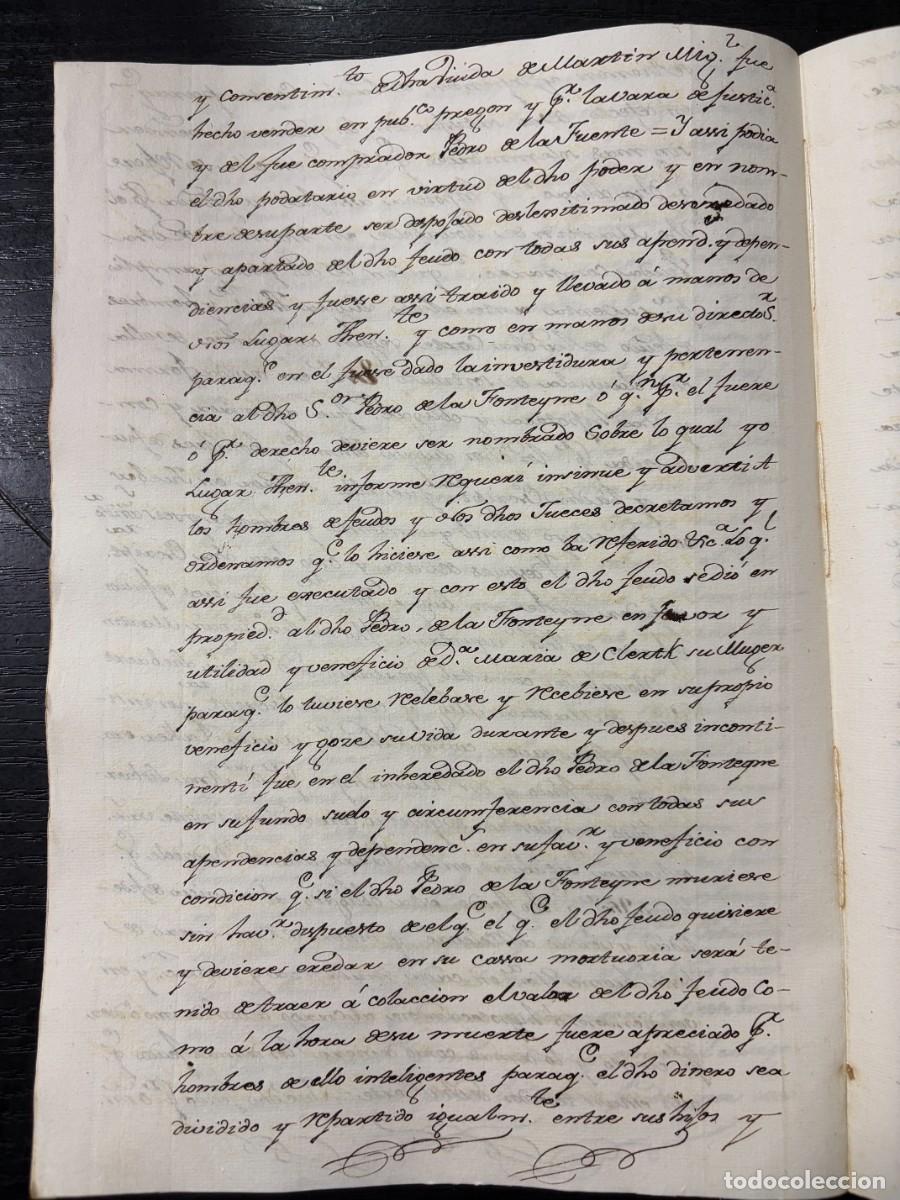 Manuscritos antiguos: FLANDES, 1586. FEUDO DE DUDZEELE. ADRI&Aacute;N J&Aacute;COME DE SEVILLA. BRUJAS. LEER - Foto 5