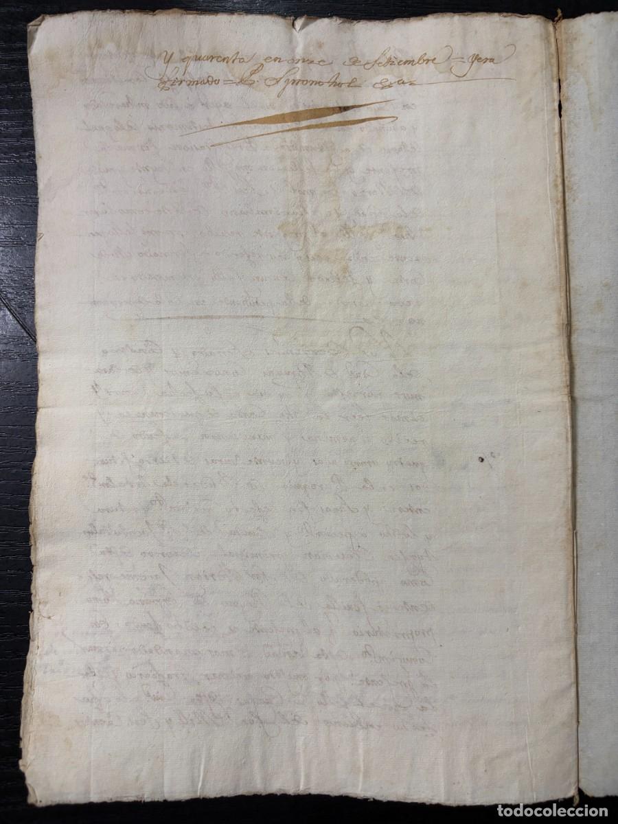 Manuscritos antiguos: FLANDES, 1586-87. FEUDO DE DUDZEELE. ADRI&Aacute;N J&Aacute;COME DE SEVILLA. BRUJAS. LEER - Foto 9