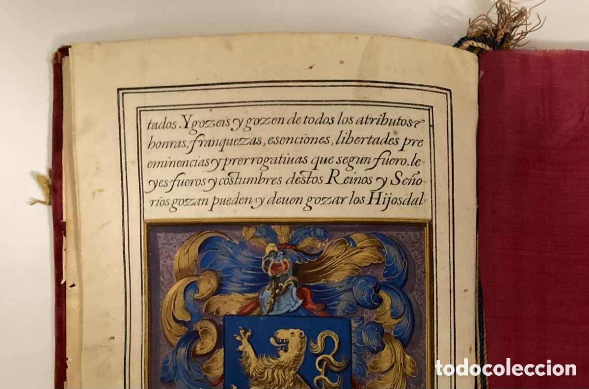 Manuscritos antiguos: Ejecutoria de Hidalgu&iacute;a (1629) - Foto 1