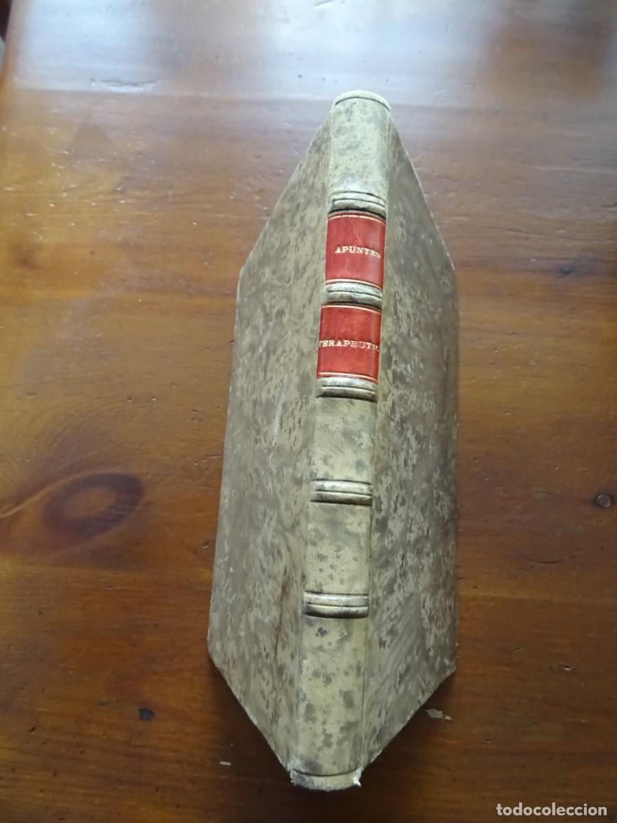 Manuscritos antiguos: Apuntes de Terap&eacute;utica, manuscrito m&eacute;dico, S XIX?, 275 p&aacute;ginas
